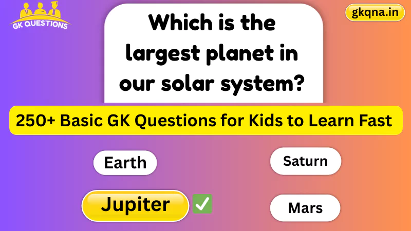 Science GK Questions for Kids