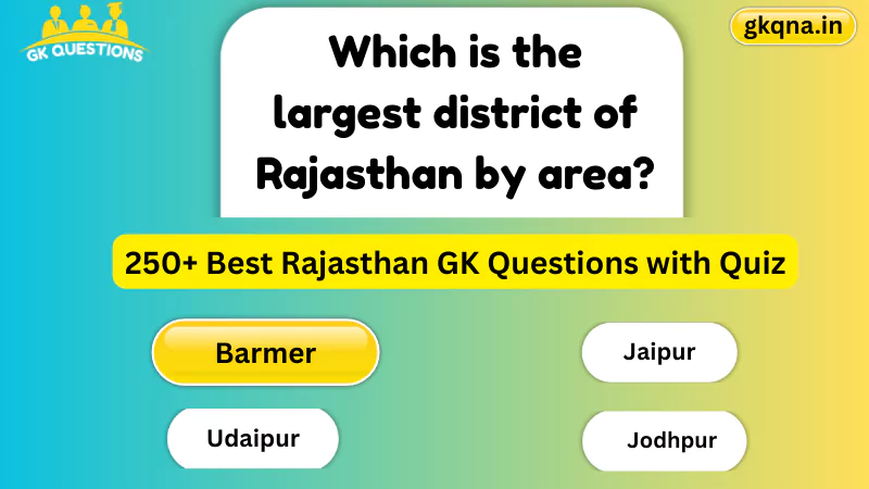 rajasthan gk quiz
