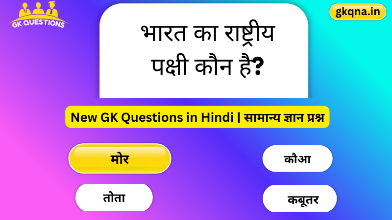 Current GK Questions in Hindi