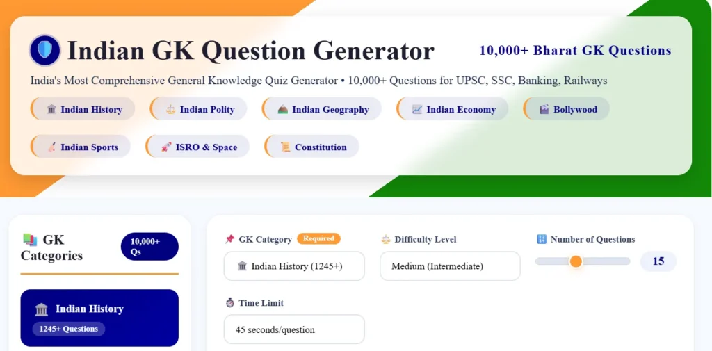 GK Question Generator